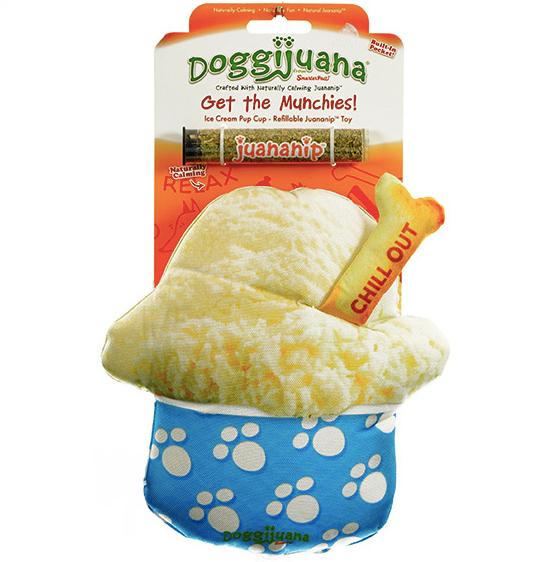 Doggijuana Toy Pup Cup Ice Cream 13.25" x 8.5"