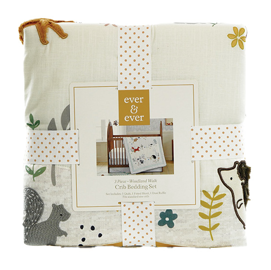 3pc Crib Bedding Set - Woodland Summer