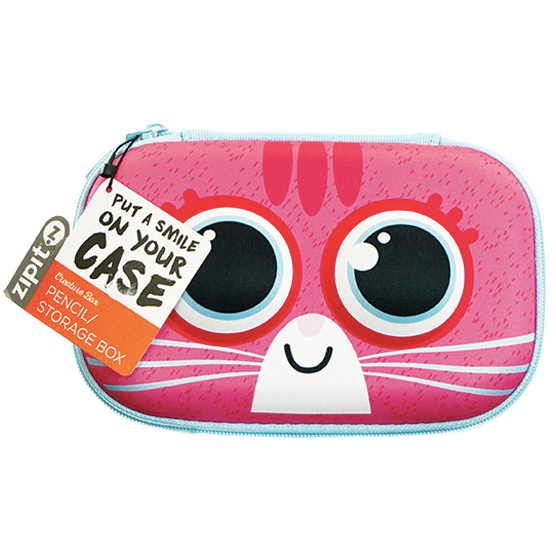 Pencil Storage Box - Pink Cat