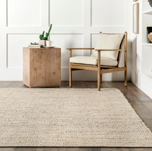 Load image into Gallery viewer, Elfriede Farmhouse Jute Blend Area Rug Natural 8'7"x11'
