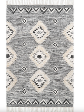 Load image into Gallery viewer, Savannah Moroccan Fringe Area Rug Grey 8' 6" x 11' 6"
