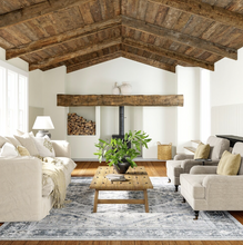 Load image into Gallery viewer, Larkspur Persian Fringed Machine Washable Area Rug Gray 8'x10'

