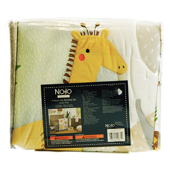 4pc Crib Bedding Set - Jungle Trails