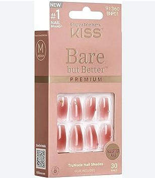 Kiss Bare But Better Premium Nails 91360 Short