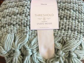 50"x60" Textured Woven Throw Blanket - Sage