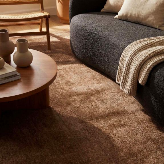Maru Wool Area Rug Brown 9'x12'