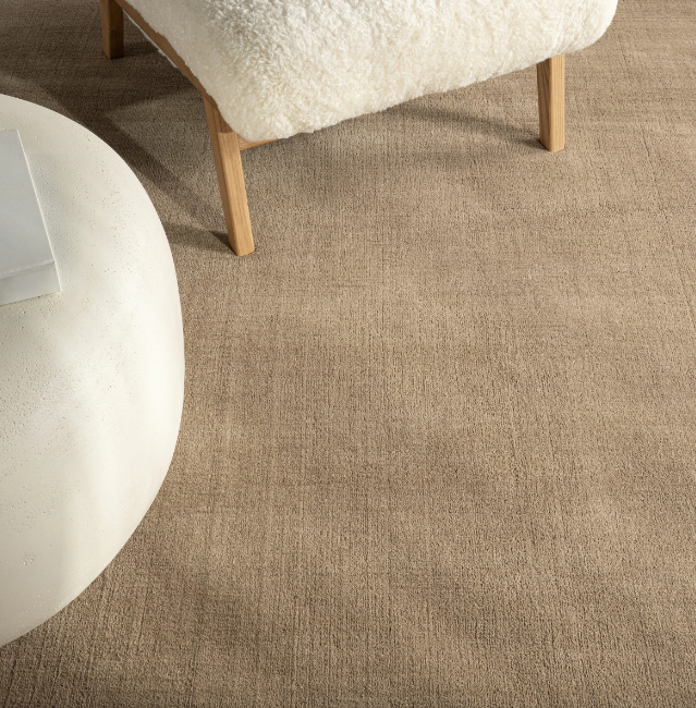 Arrel Speckled Wool-Blend Area Rug Fawn 8' x 10'