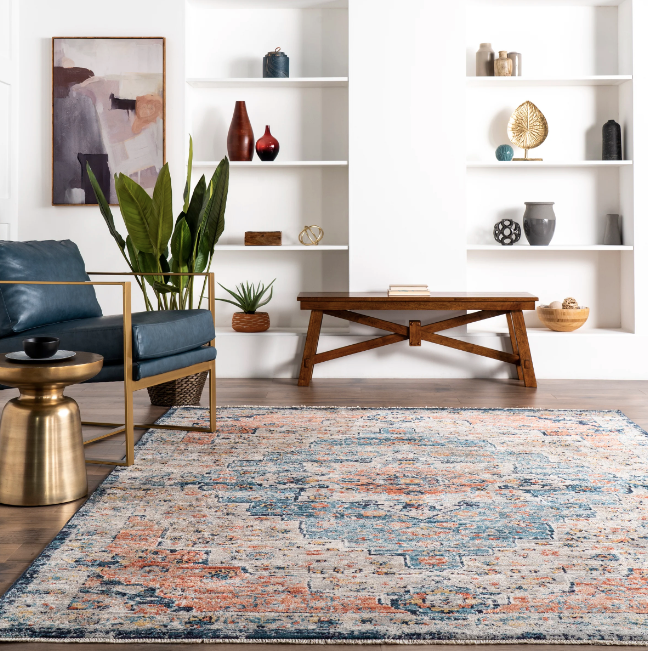 Sawyer Vintage Transitional Area Rug Multi 8'x10'