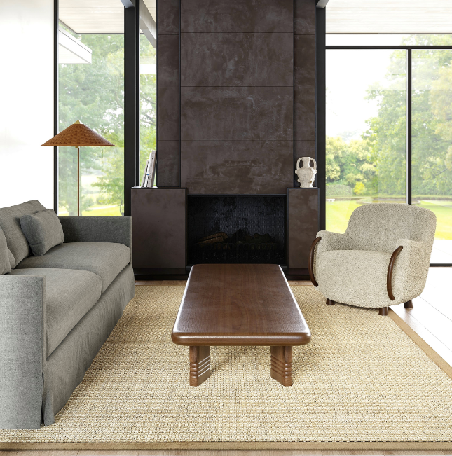 Proper Sisal and Wool Area Rug Tan 9'x12'