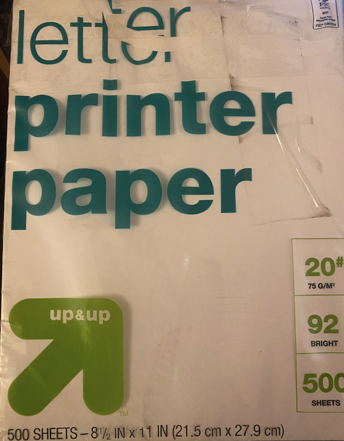 Printer Paper Letter Size White - 8.5x11 Inches, 92 Brightness, 500 Sheets