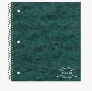 Xtreme White College Ruled Notebook 80 Sheets Green