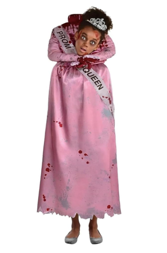 Bloody Prom Queen Pink Adult Costume - Large 12/14
