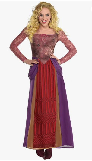Hocus Pocus, Sarah Sanderson Halloween Costume for Women, Adult L/XL