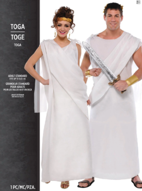 Adult Toga Costume One Size