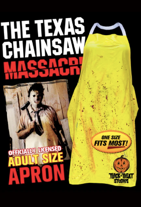 Yellow Texas Chainsaw Massacre Adult Leatherface Apron