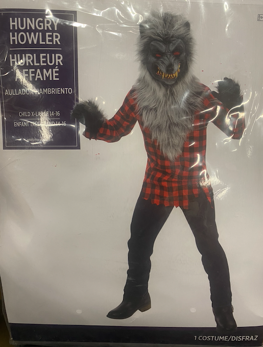 Hungry Howler 4pc. Wolf Costume - Child XL 14/16