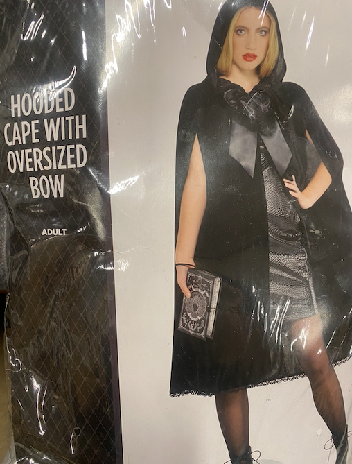 Hooded Cape w/Oversized Bow: Adult Standard Size