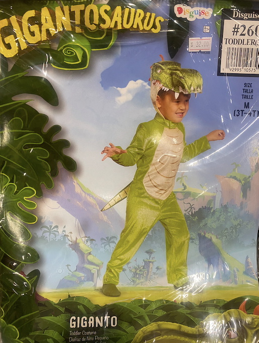 Gigantosaurus Costume: Toddler Medium 3/4