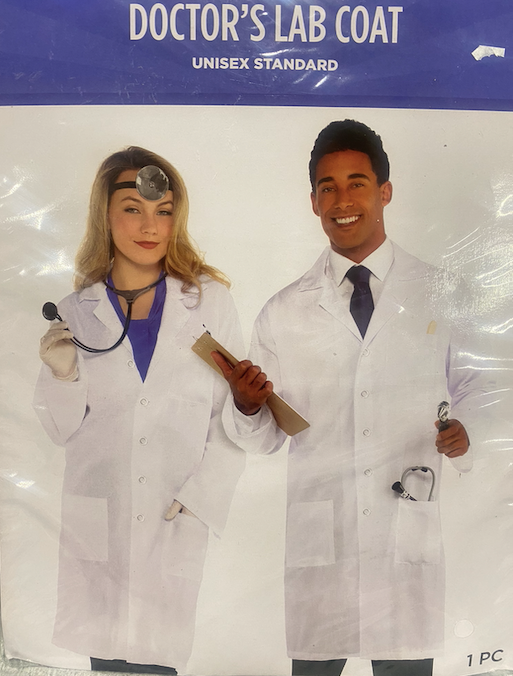 Doctor's Lab Coat: Unisex Standard Size