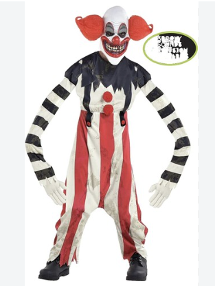 Creepy Clown Costume: Youth XL 14/16