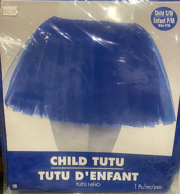 Child Tutu Blue - Size Child S/M