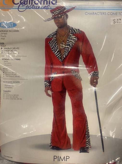 3pc. Pimp Costume: Adult Medium 40-42
