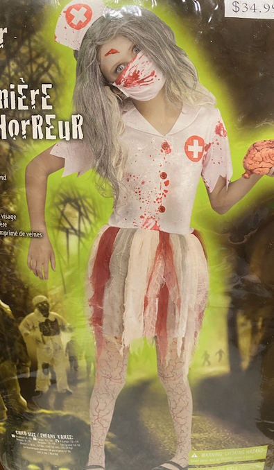 Horror Nurse Costume: Youth XL 12/14