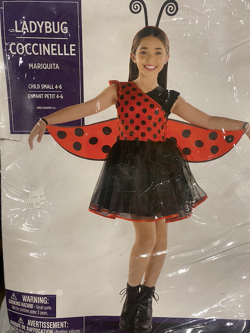 3pc. Ladybug Costume: Youth Medium 8-10