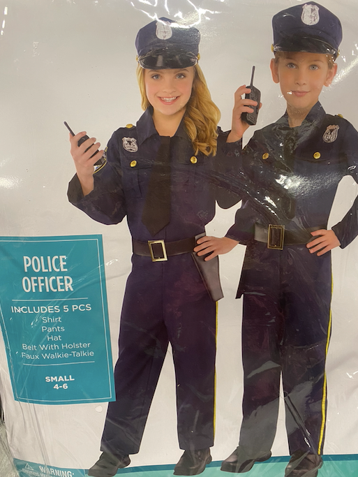 5pc. Police Officer Costume: Youth Small 4-6
