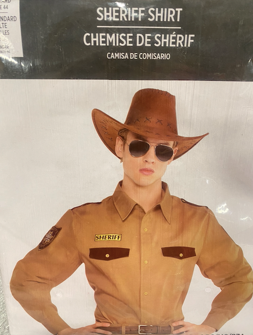 Sheriff Shirt: Adult Standard Size
