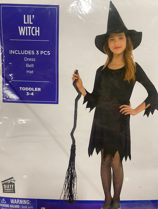 Lil' Witch Costume: Toddler 3-4