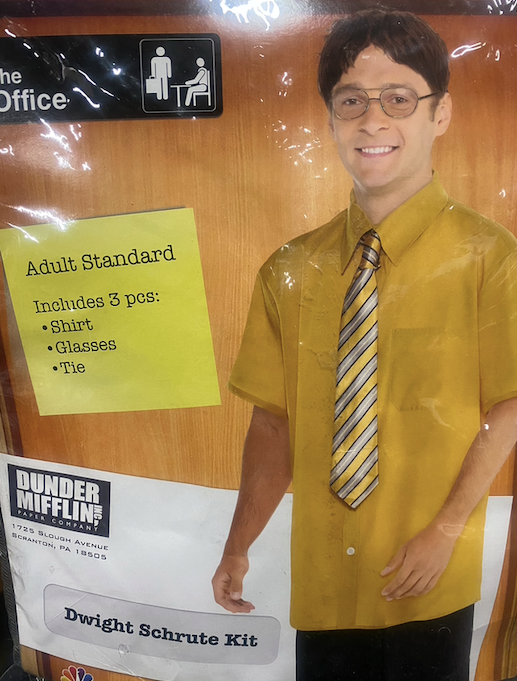 3pc The Office Dwight Schrute Kit: Adult Standard