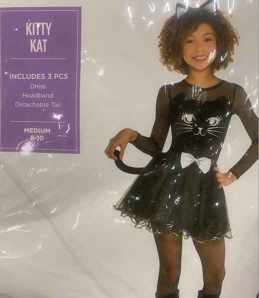 3pc. Kitty Kat Costume: Youth Medium 8-10