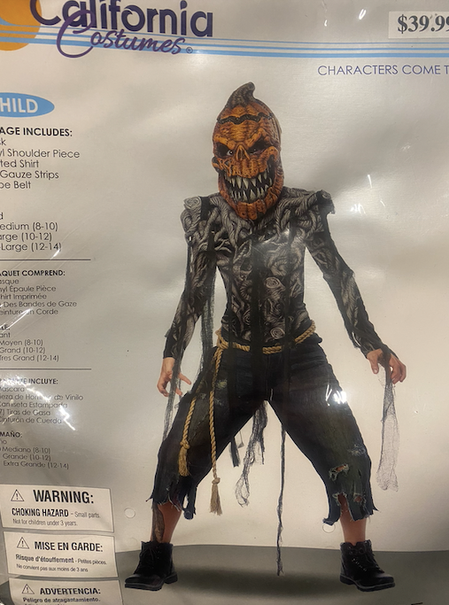 Pumpkin Creature Costume: Youth Medium 8-10