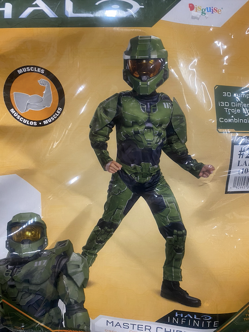 HALO Master Chief 3D Costume: Youth Large 10-12