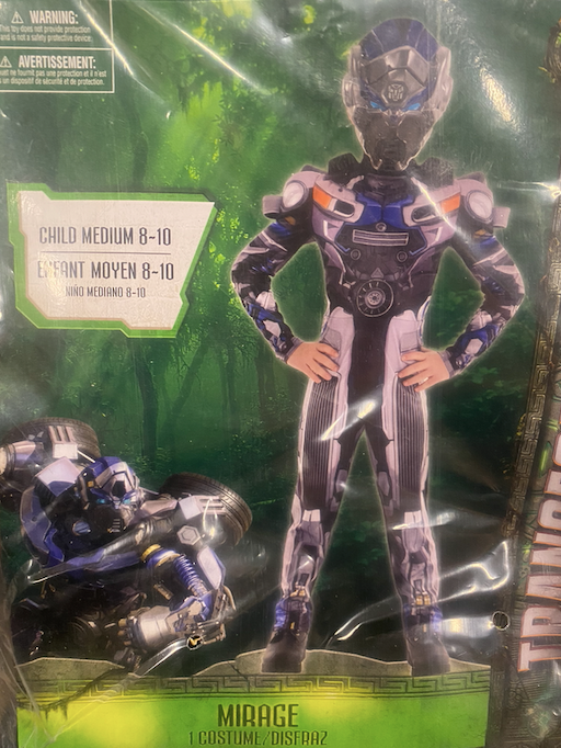 Transformers Mirage Costume: Youth Medium 8-10