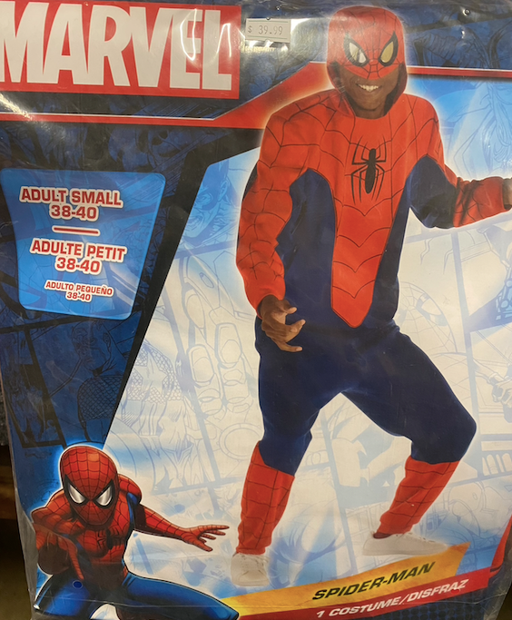 Spiderman Costume: Adult 38-40
