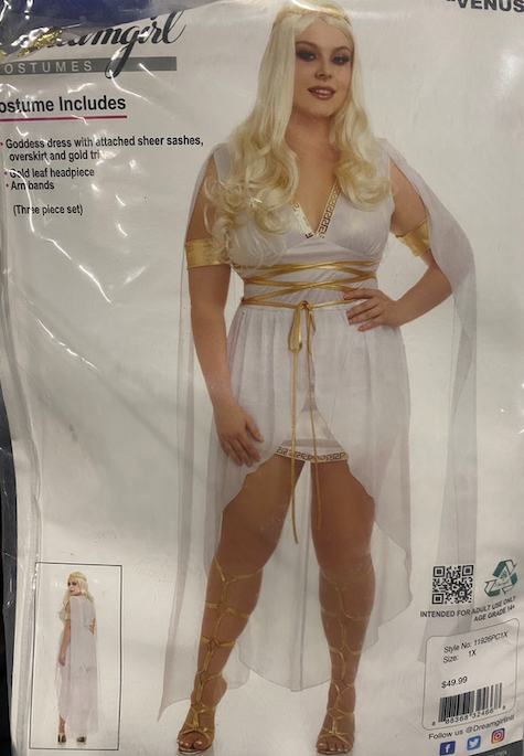 Venus Goddess Costume: Adult 1x
