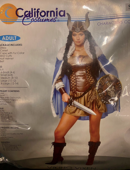Viking Vixen Costume: Adult Large 10/12