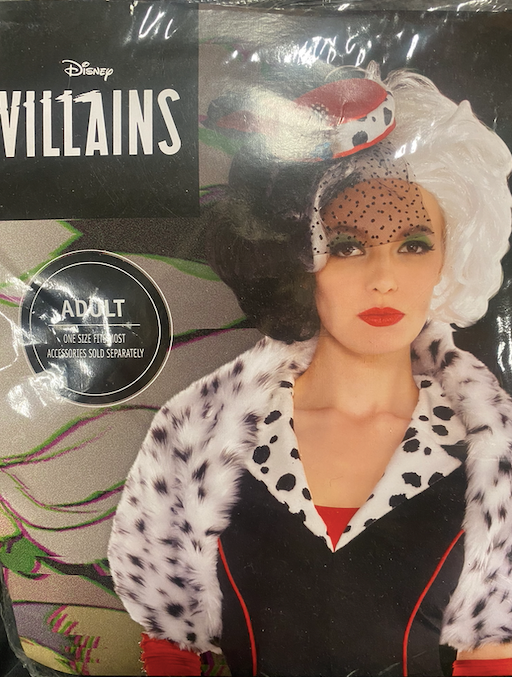 Disney Villains Cruella De'vil Shrug: Adult Standard Size