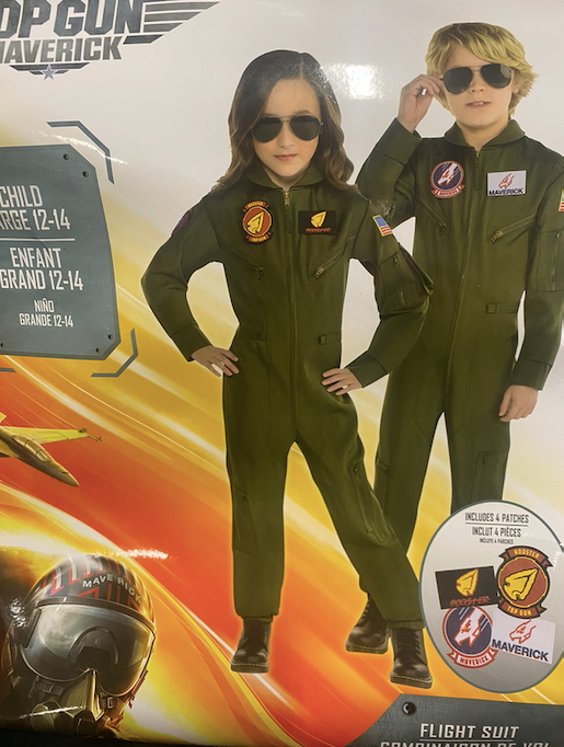 Top Gun Maverick Flight Suit: Child Large 12-14