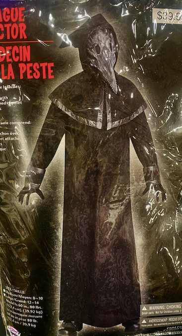 Plague Doctor Costume: Youth Large 12-14