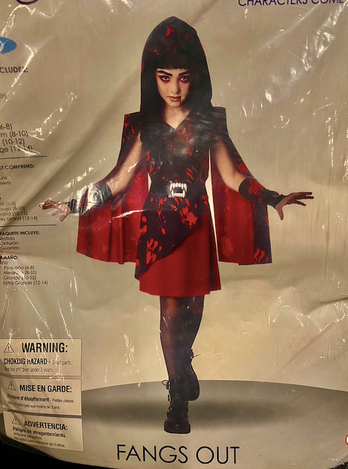 Fangs Out Costume: Extra Large 12-14