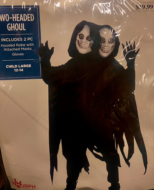 Two-Headed Ghoul Costume: Youth Large 12-14