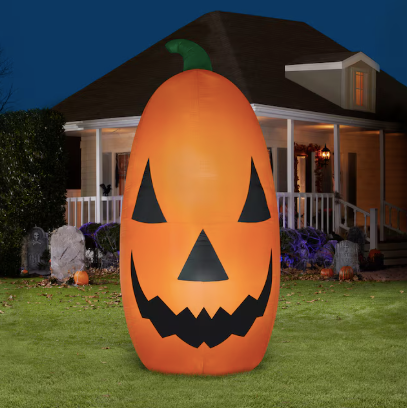 Smiling Jack-O'-Lantern 12' Inflatable Pumpkin