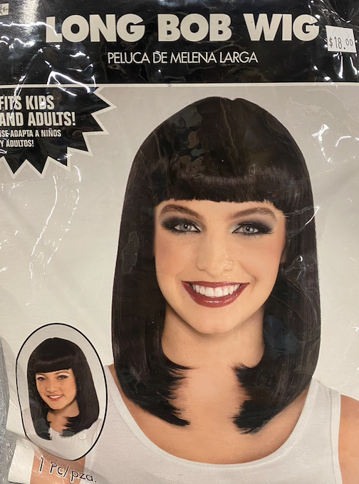 Long Bob Wig - Black