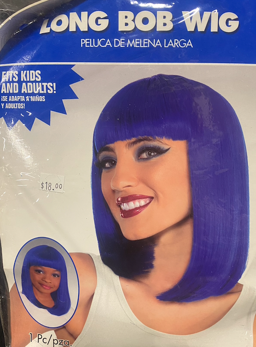 Long Bob Wig - Blue