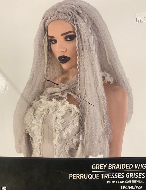 Grey Braided Wig