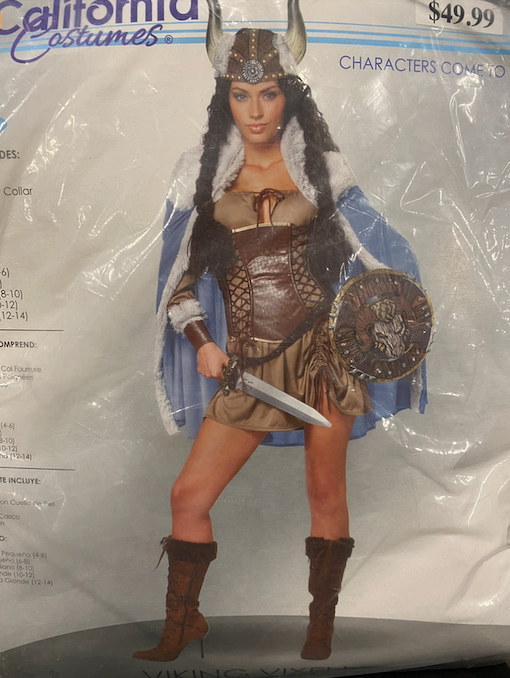7pc. Viking Vixen Halloween Costume: Adult Medium 8-10