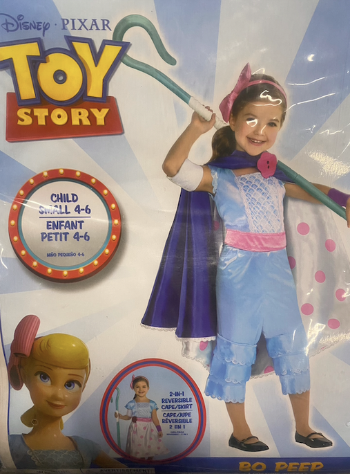 8pc. Toy Story Bo Peep Halloween Costume: Child Small 4-6